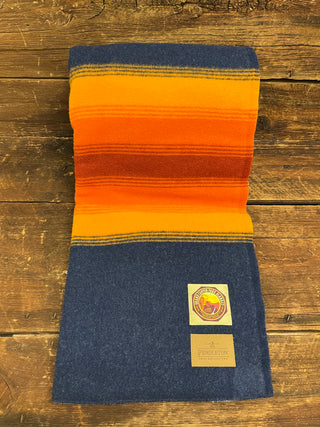 Blue and Orange Pendleton Full Size Blanket