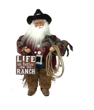 Life is Better at the Ranch Santa 15"