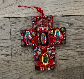 Red Guadalupe Cross