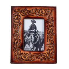 This Moment in Time Hand Tooled Photo Frame