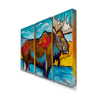 "Moose" Metal Art (A7BX-1525MOOS-EA)