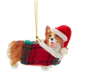 Dog with Santa Hat Ornament Assortment