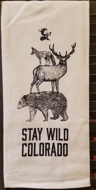 Stay Wild Colorado Dish Towel