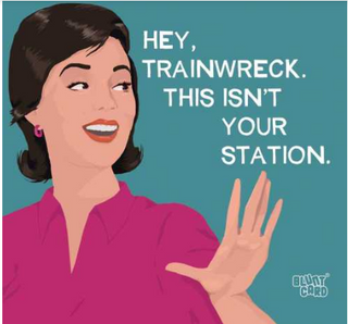 Hey Trainwreck (Beverage Napkin)