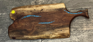 Mesquite Wood and Turquoise Cheese Board