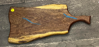 Mesquite Wood and Turquoise Cheese Board