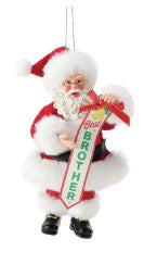 Best Brother Santa Ornament