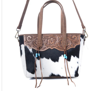 Saddle Crestfall Handtooled Bag