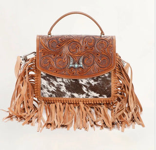 Loyal West Classic Flap Tassel Cowhide Bag