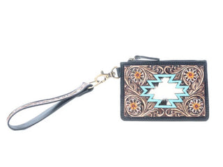 Navajo Sky Handtooled Credit Card Holder