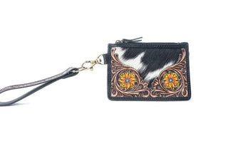 Wildflower Mesa Handtooled Credit Card Holder