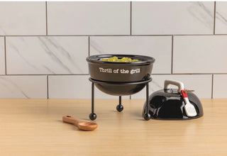 Grill Shaped Tidbit Dish