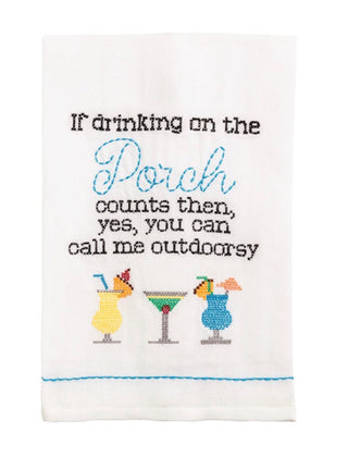 Cross Stitch Dish Towel