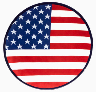 Stars and Stripes Serving Plate 11”