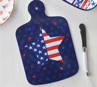 Stars and Stripes  Cheese Board w/ Knife