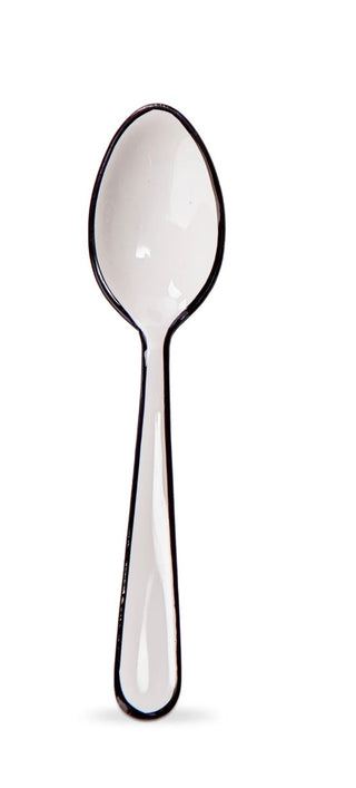 Monroe White Enamel Teaspoon