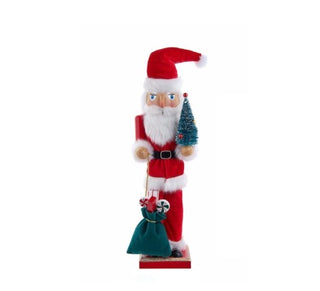 Santa with Gifts & Tree Nutcracker 15"