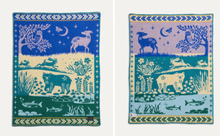 Folk Forest Crib Blanket
