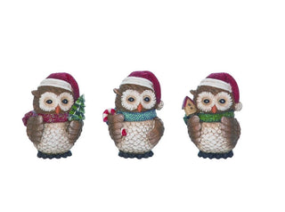 Christmas Owl Figurine