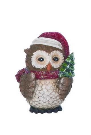 Christmas Owl Figurine