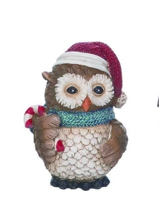 Christmas Owl Figurine