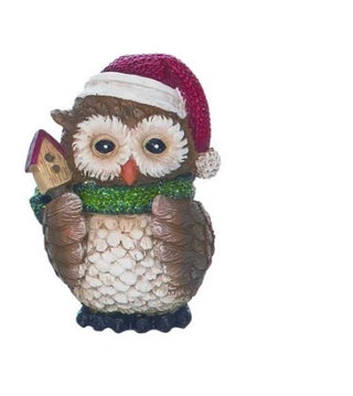 Christmas Owl Figurine