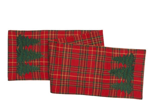 Spruce Tree Plaid Table Runner 72"