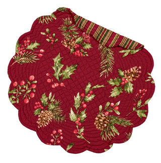Maureen Quilted Round Placemat
