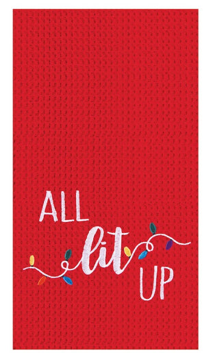 All Lit Up Dish Towel