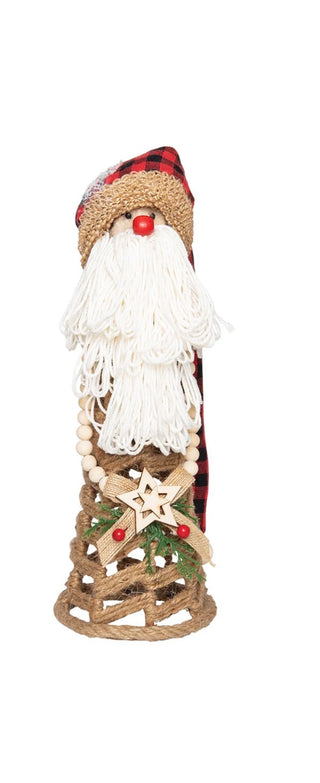 Buffalo Plaid Gnome Santa