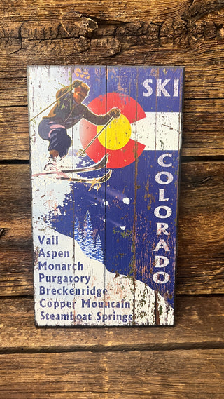 Colorado Ski Resorts 8x14 (W55-1381)