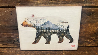 Forest Bear Wood 9 x 12 (W25-DC-FRSTBEAR)