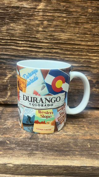 Durango Retro Collage Mug 11oz.