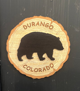 Durango Colorado Bear Log Magnet