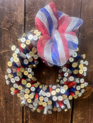 Americana Shotgun Shell Wreath