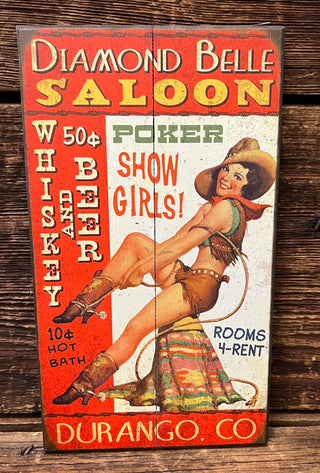 Diamond Belle Saloon Wood 8x14 (W55-MEI-1353-P)