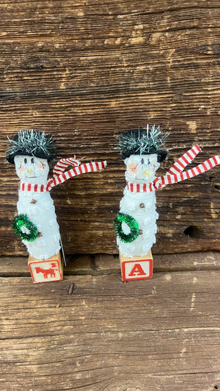Snowman on Block H-70