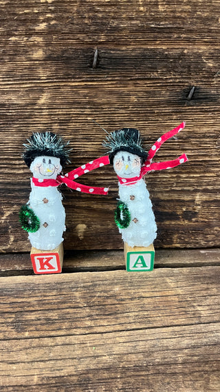 Snowman on Block H-70