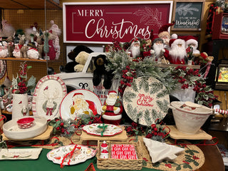 Christmas Entertaining Products like dishes and decorations