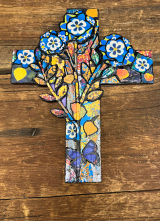 Aspen Leaves  Cross