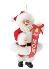 Best Mom Santa Ornament