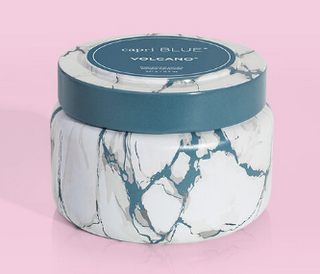 Volcano Modern Marble Travel Tin 8.5oz. Candle