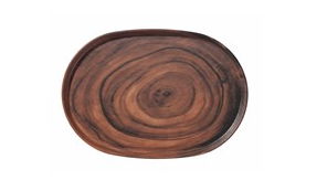 Sequoia Wood Melamine 17" Serving Tray