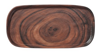 Sequoia Wood Melamine 14.5" Appetizer Tray