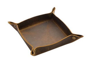Oppulent Offering Goat Hide/ Leather Tray