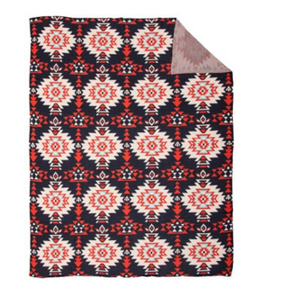All Over Aztec Cotton Knitted Throw