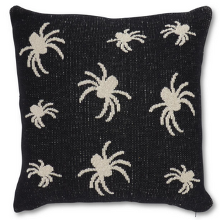 Halloween Cotton Knit Spider Pillow