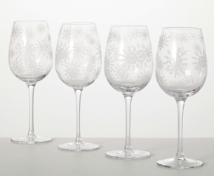 Snowflake Wine Glasses