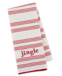Jingle Embroidered Dish Towel