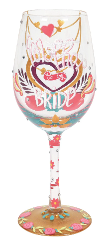 Mother of The Bride Wine Glass